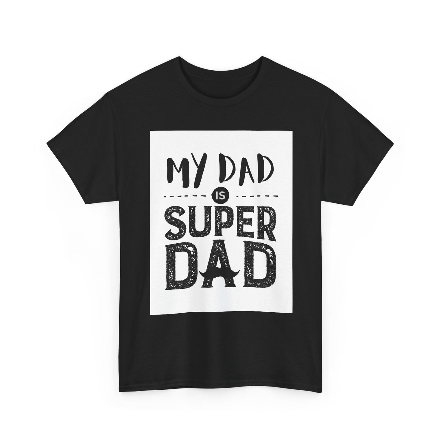Super Dad Unisex Heavy Cotton Tee - Perfect Gift for Father's Day, Dad Birthday, Casual Wear, Family Gatherings, Daddy Appreciation