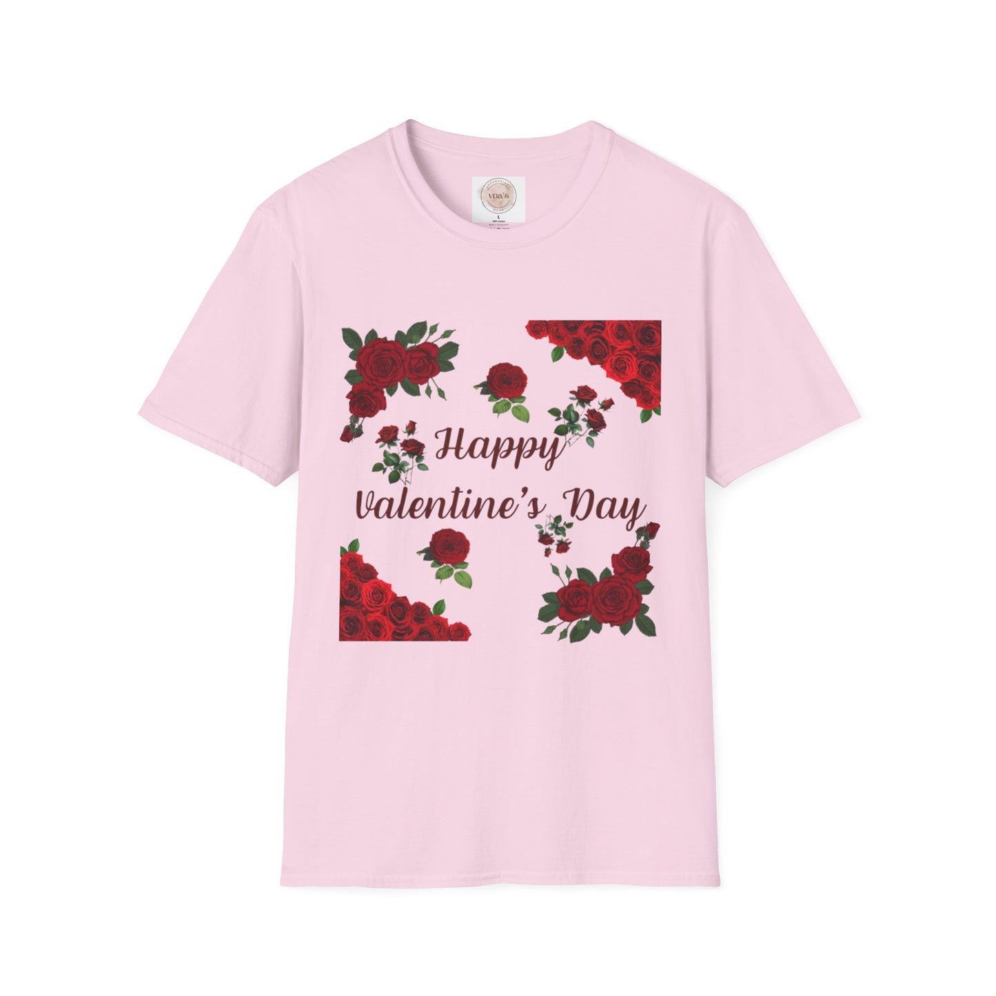 Valentine's Day Rose Design - Unisex Softstyle T-Shirt