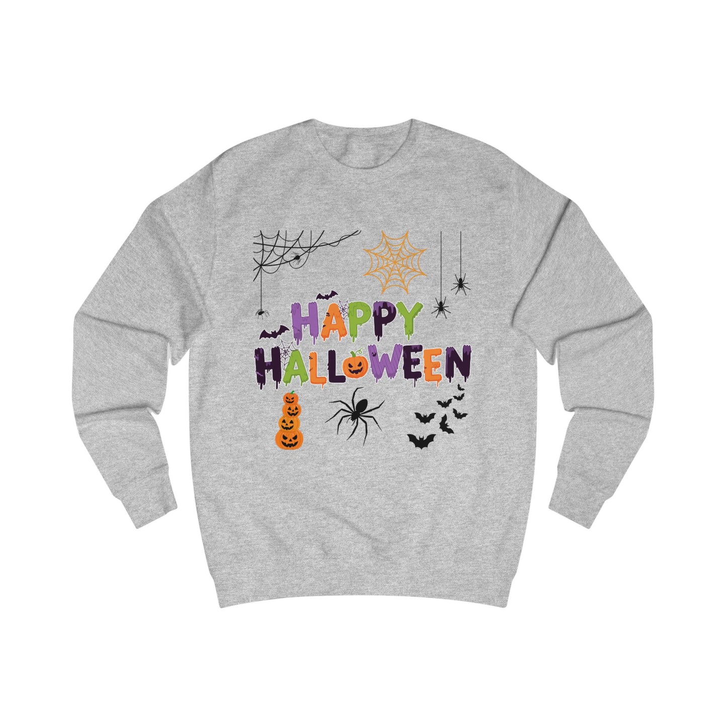 Happy Halloween Sweatshirt — Colorful Festive Halloween Sweater