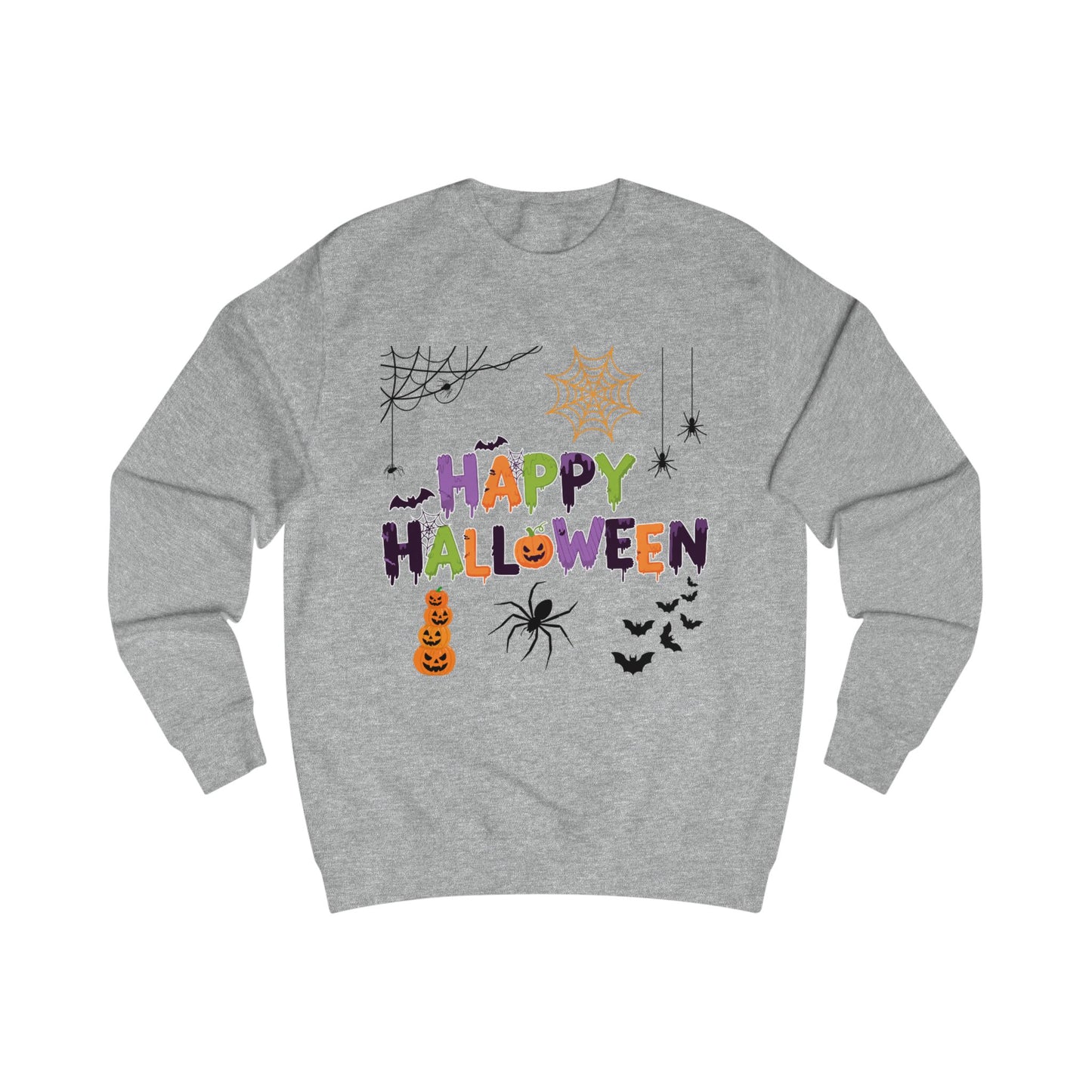 Happy Halloween Sweatshirt — Colorful Festive Halloween Sweater