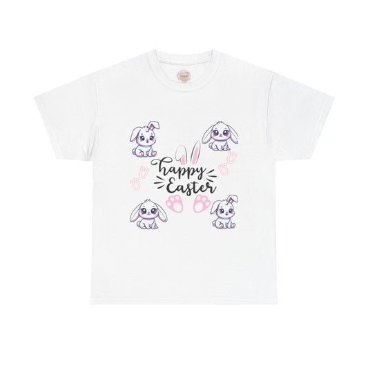 Happy Easter Bunny Celebration Tee - Cotton Unisex Graphic Tee