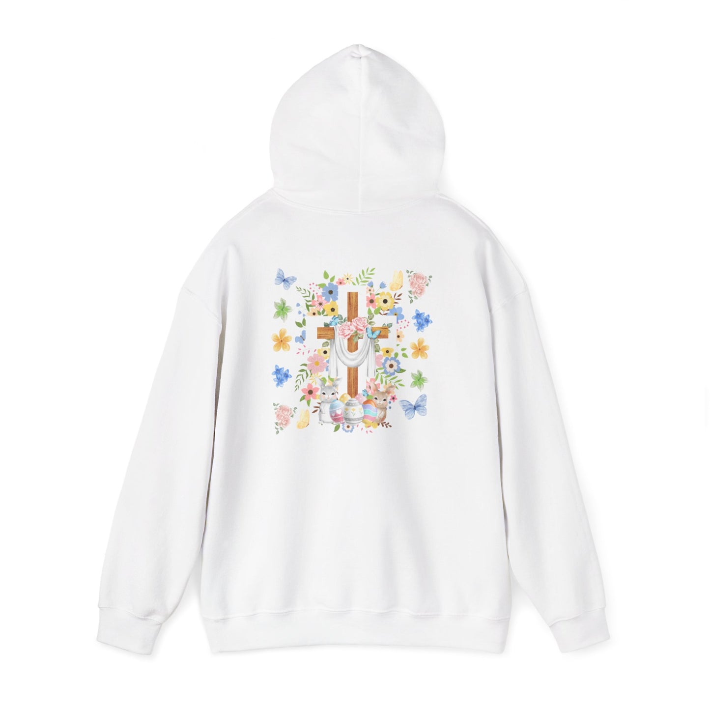 Just a Girl Who Loves God — Cross & Flower Hoodie