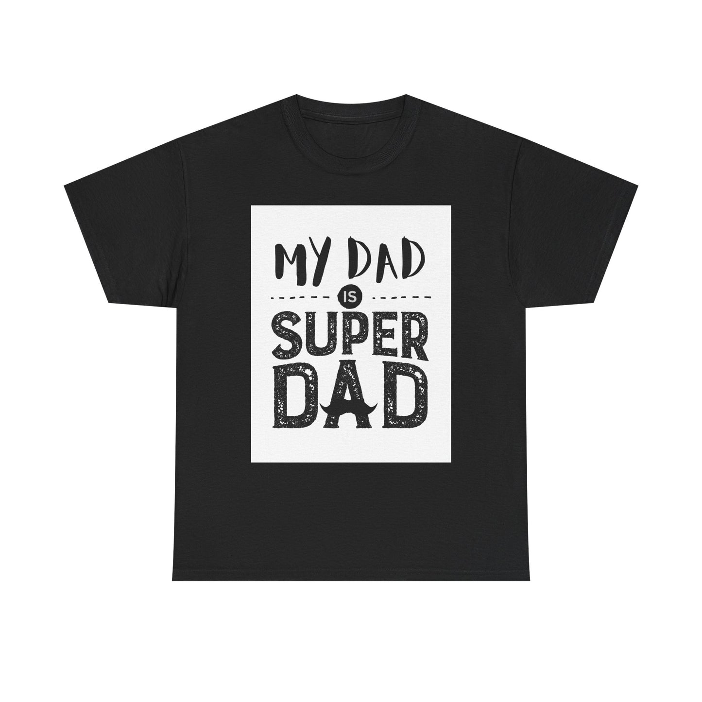 Super Dad Unisex Heavy Cotton Tee - Perfect Gift for Father's Day, Dad Birthday, Casual Wear, Family Gatherings, Daddy Appreciation
