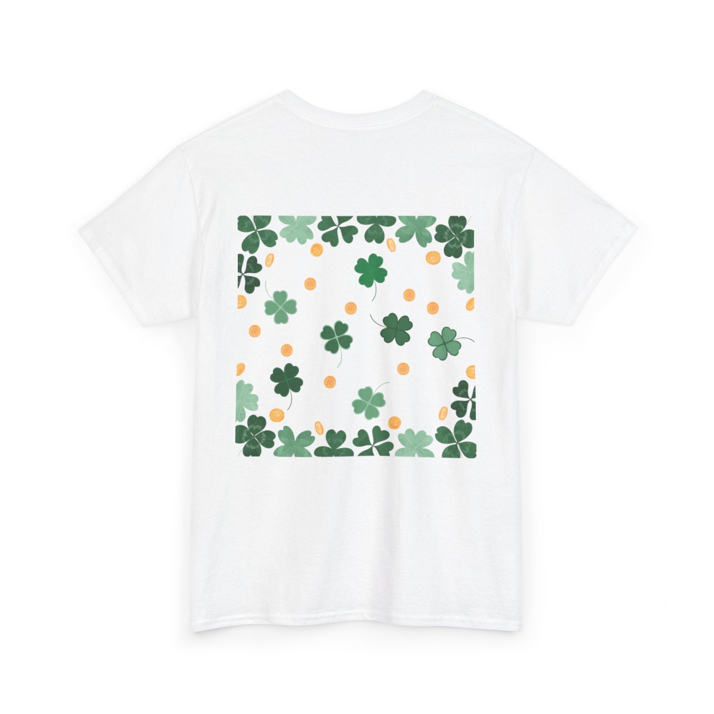 St. Patrick's Day Clover and Coin Celebration Tee - Cotton Unisex Graphic Tee