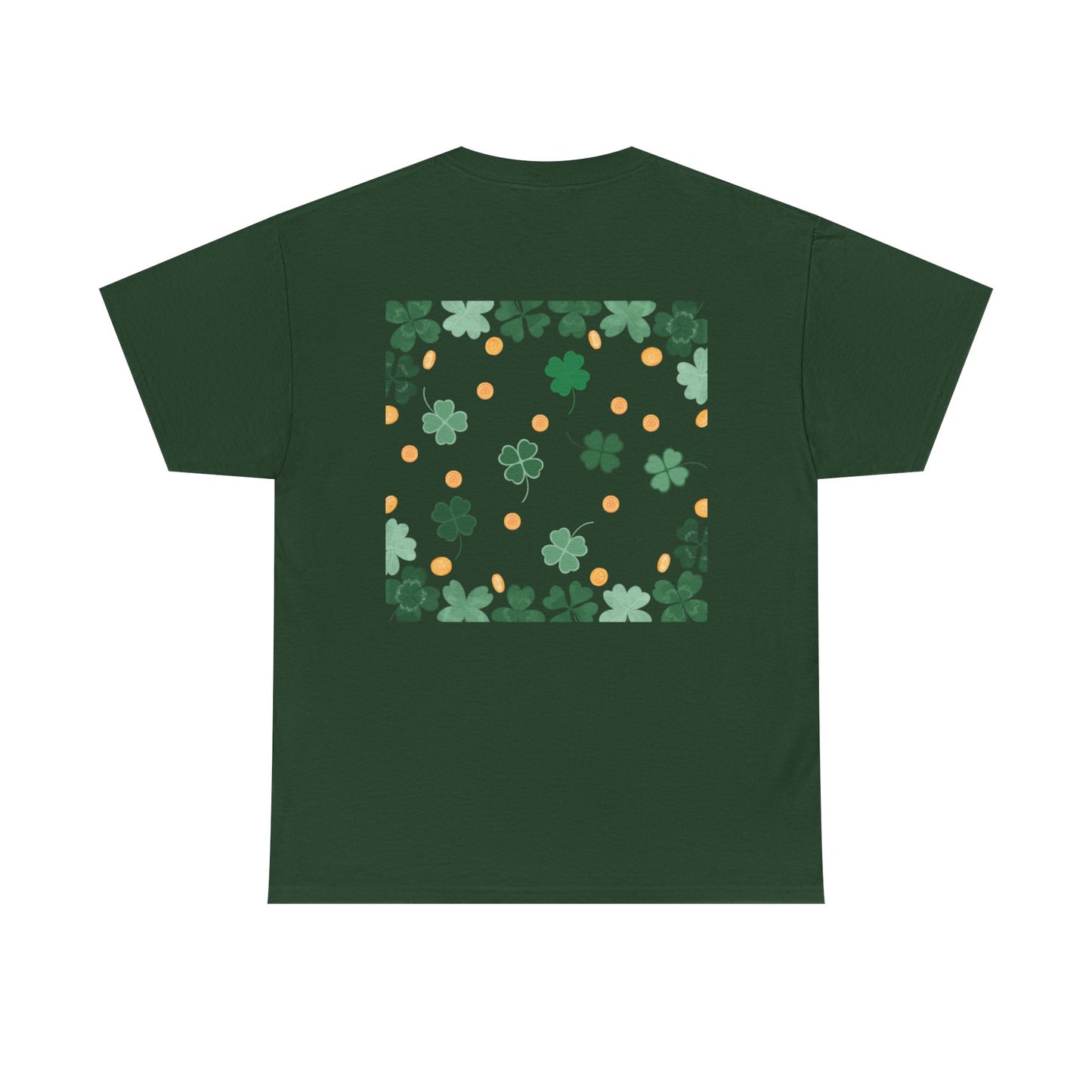 St. Patrick's Day Clover and Coin Celebration Tee - Cotton Unisex Graphic Tee