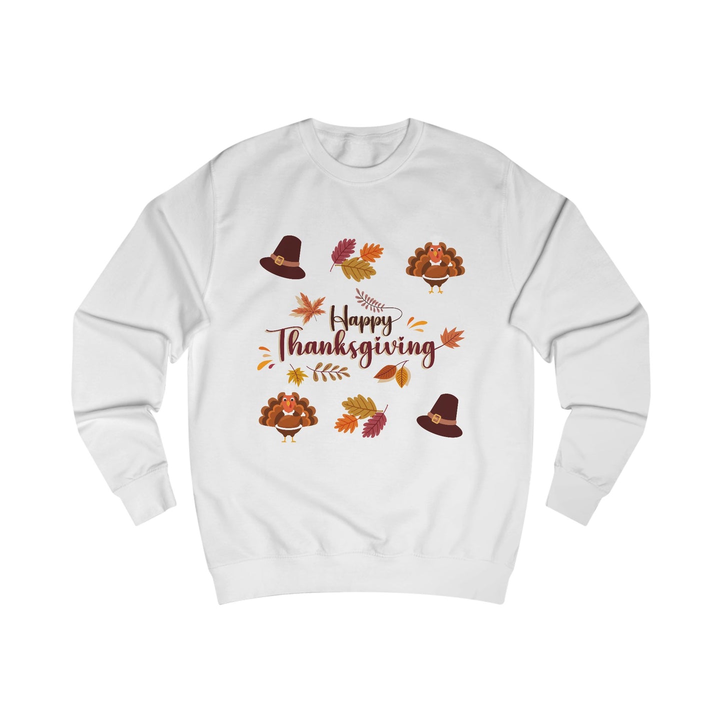 Thanksgiving Turkey Hat Sweatshirt — Happy Thanksgiving Pullover