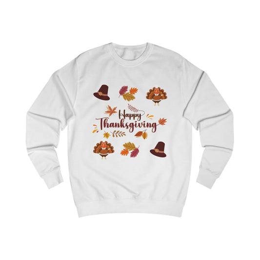 Thanksgiving Turkey Hat Sweatshirt — Happy Thanksgiving Pullover