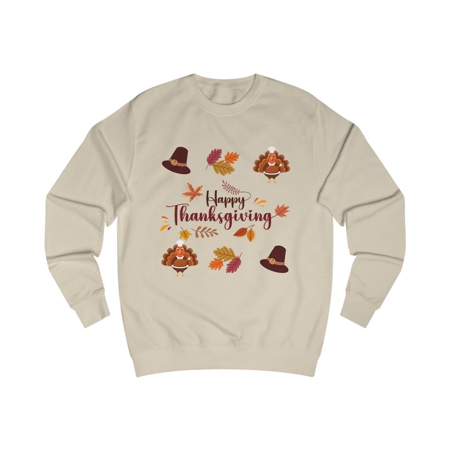 Thanksgiving Turkey Hat Sweatshirt — Happy Thanksgiving Pullover
