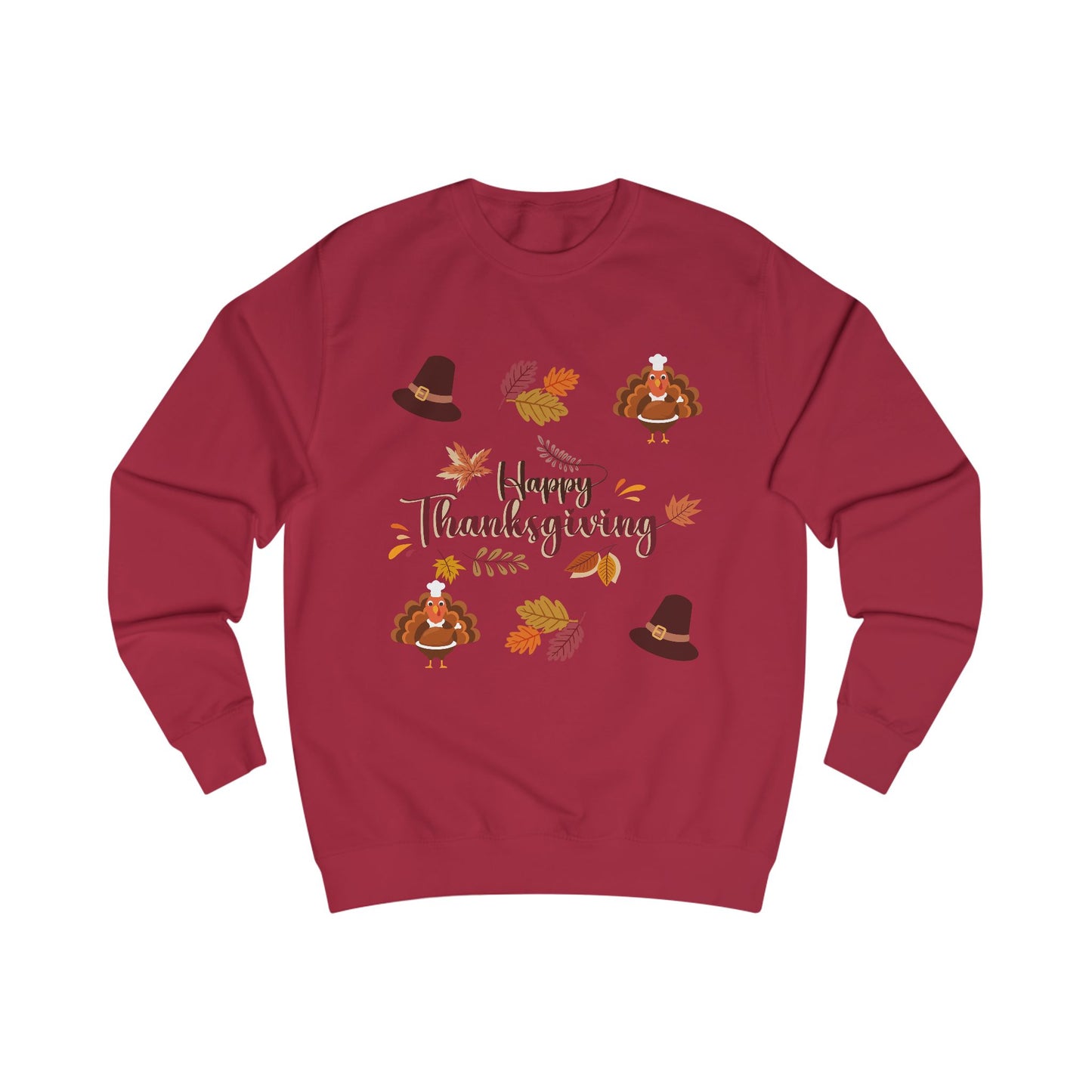 Thanksgiving Turkey Hat Sweatshirt — Happy Thanksgiving Pullover