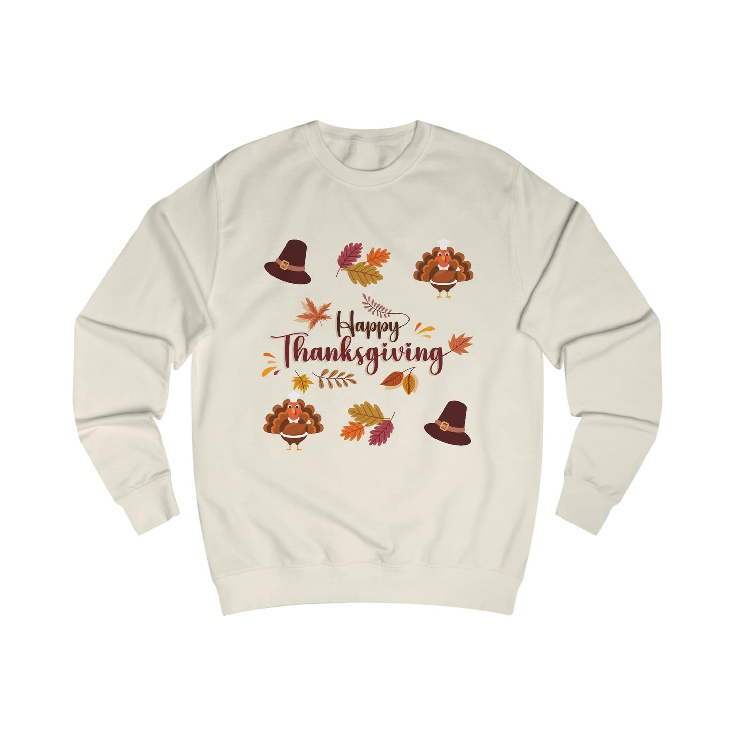 Thanksgiving Turkey Hat Sweatshirt — Happy Thanksgiving Pullover
