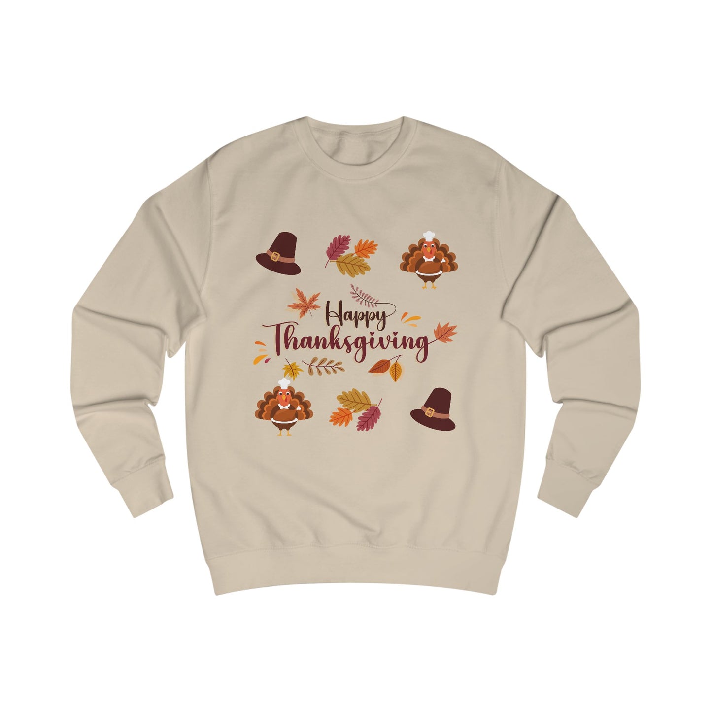 Thanksgiving Turkey Hat Sweatshirt — Happy Thanksgiving Pullover