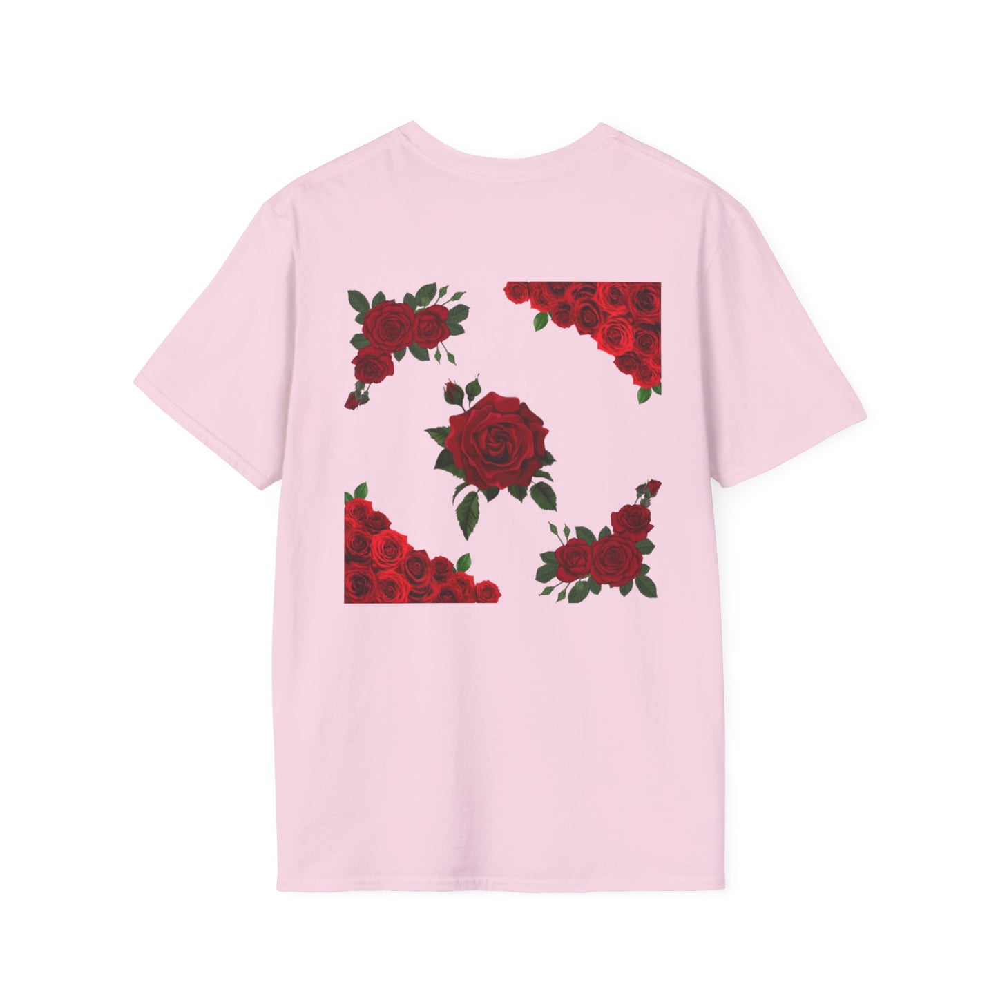 Valentine's Day Rose Design - Unisex Softstyle T-Shirt