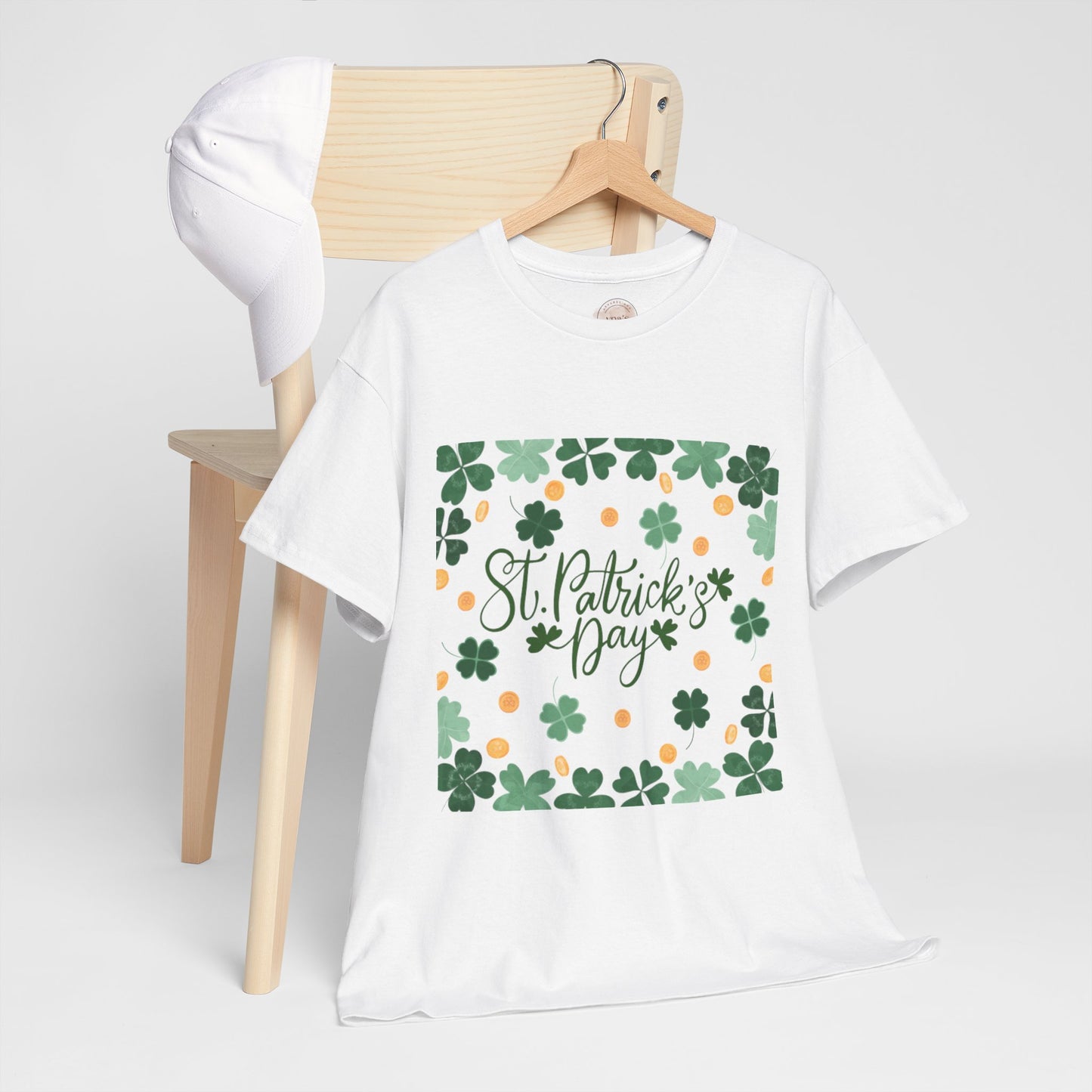 St. Patrick's Day Clover and Coin Celebration Tee - Cotton Unisex Graphic Tee