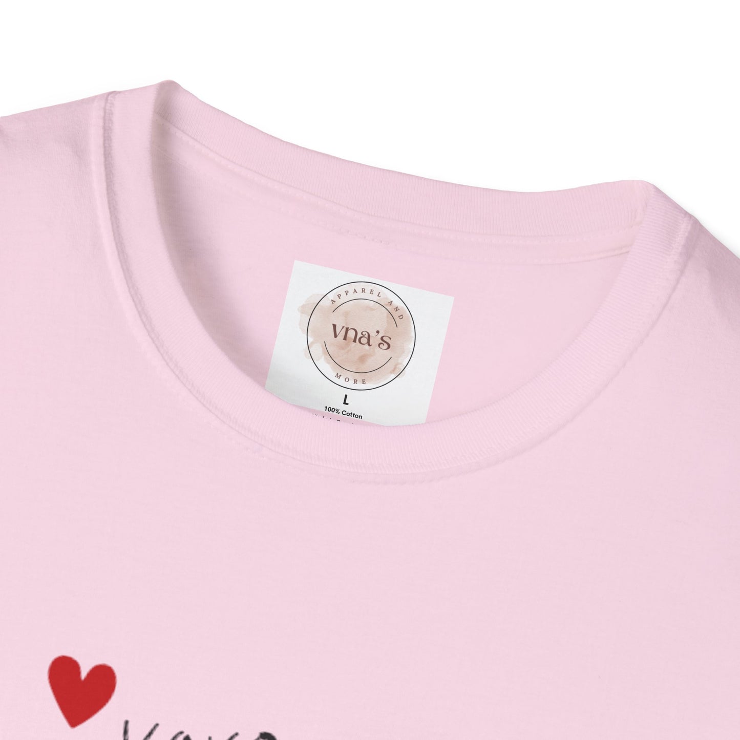 Valentine's Day Heart XOXO Design - Unisex Softstyle T-Shirt