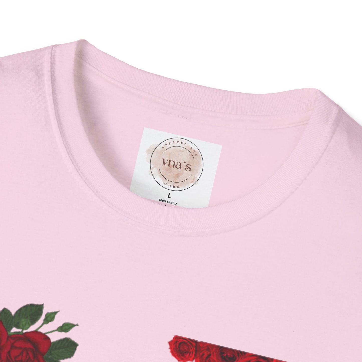 Valentine's Day Rose Design - Unisex Softstyle T-Shirt