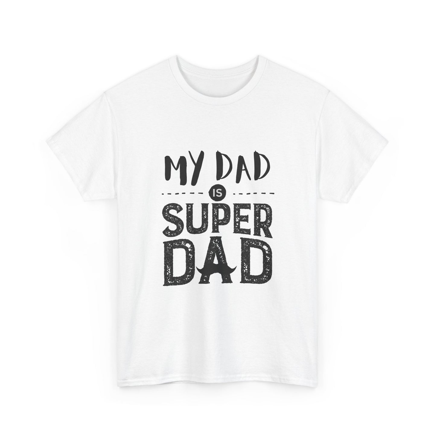 Super Dad Unisex Heavy Cotton Tee - Perfect Gift for Father's Day, Dad Birthday, Casual Wear, Family Gatherings, Daddy Appreciation