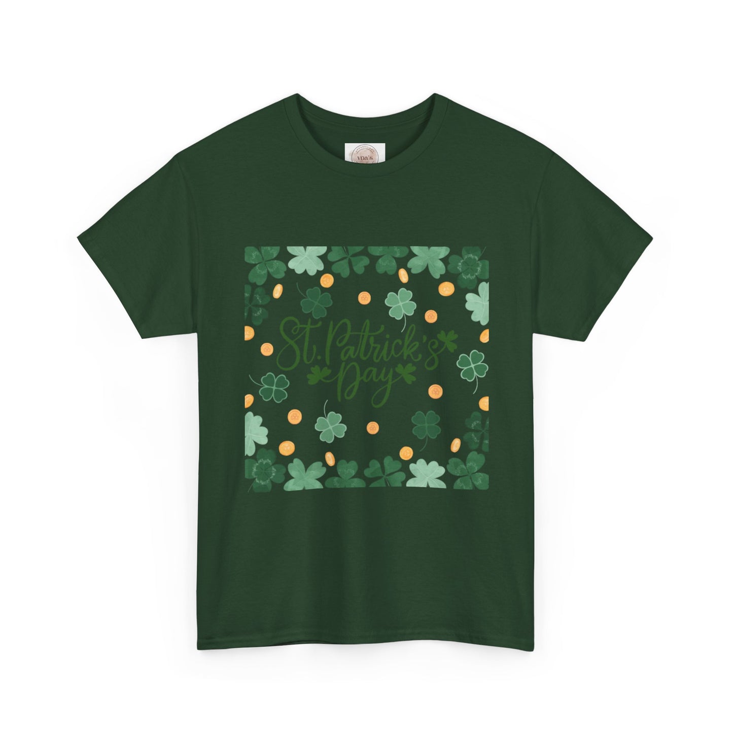 St. Patrick's Day Clover and Coin Celebration Tee - Cotton Unisex Graphic Tee