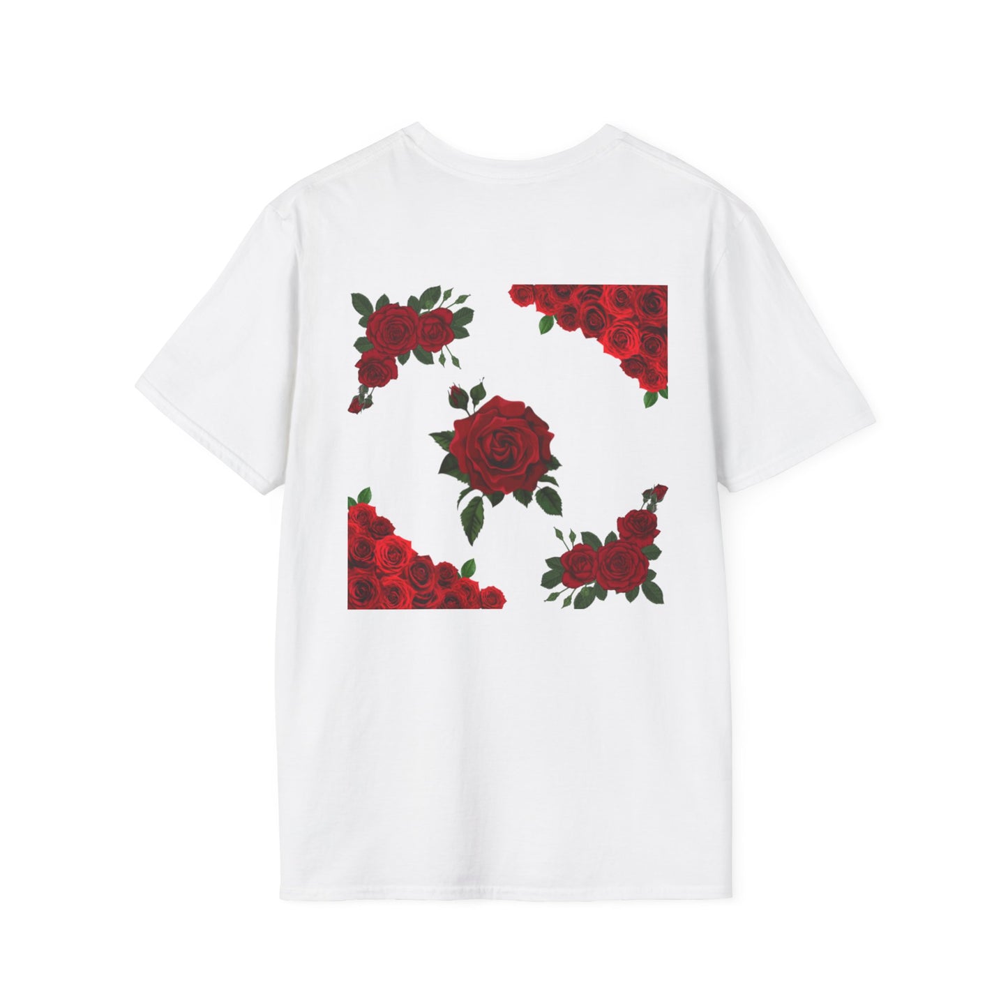 Valentine's Day Rose Design - Unisex Softstyle T-Shirt