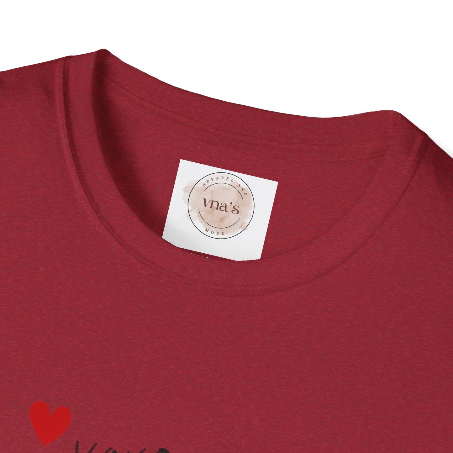 Valentine's Day Heart XOXO Design - Unisex Softstyle T-Shirt