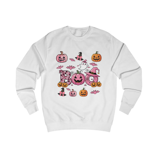 Cute Pink Jack-O'-Lantern Halloween Sweatshirt
