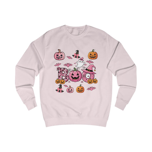 Cute Pink Jack-O'-Lantern Halloween Sweatshirt