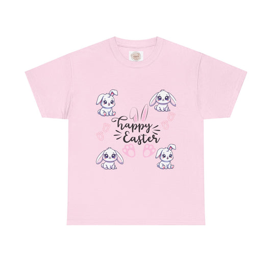 Happy Easter Bunny Celebration Tee - Cotton Unisex Graphic Tee