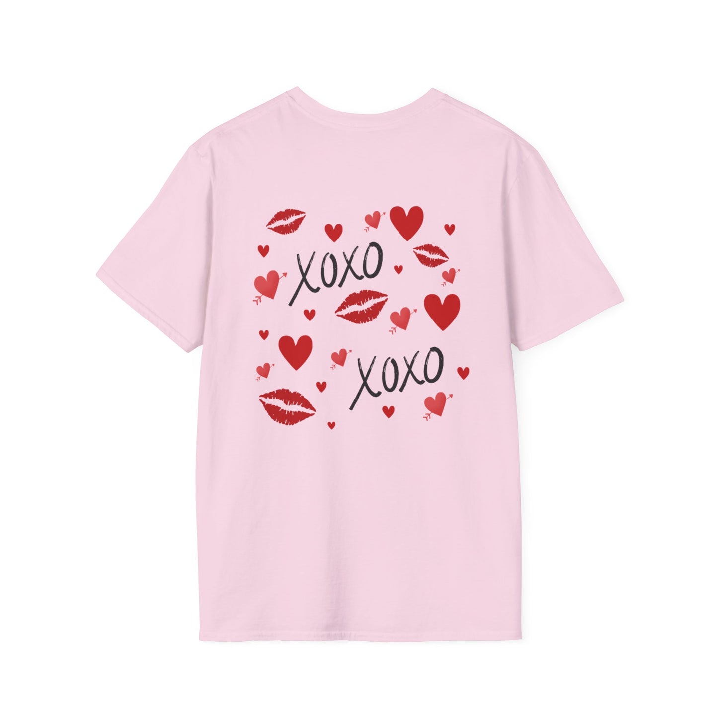 Valentine's Day Heart XOXO Design - Unisex Softstyle T-Shirt