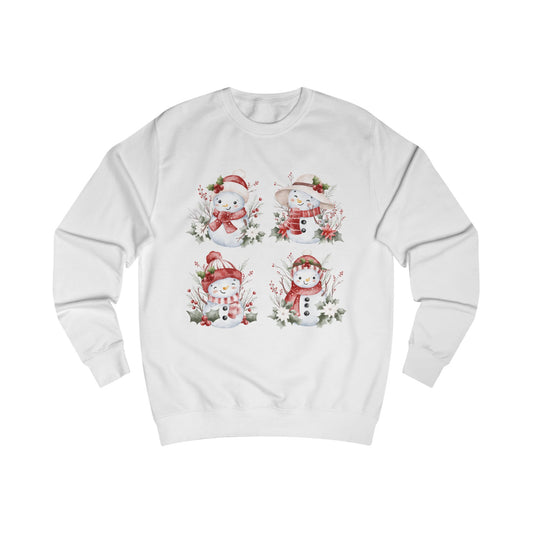 Cute Snowman Sweatshirt - Holiday Crewneck