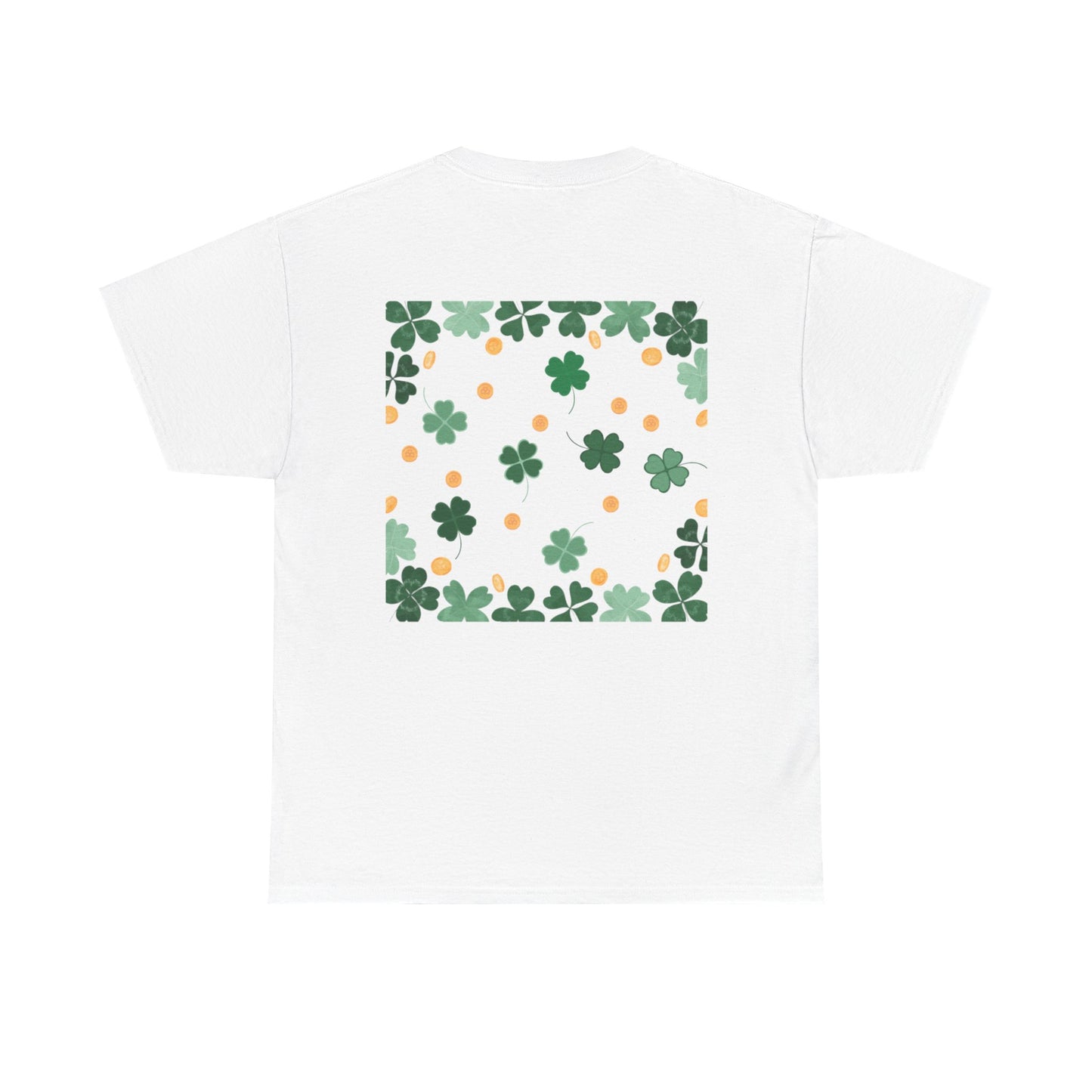 St. Patrick's Day Clover and Coin Celebration Tee - Cotton Unisex Graphic Tee