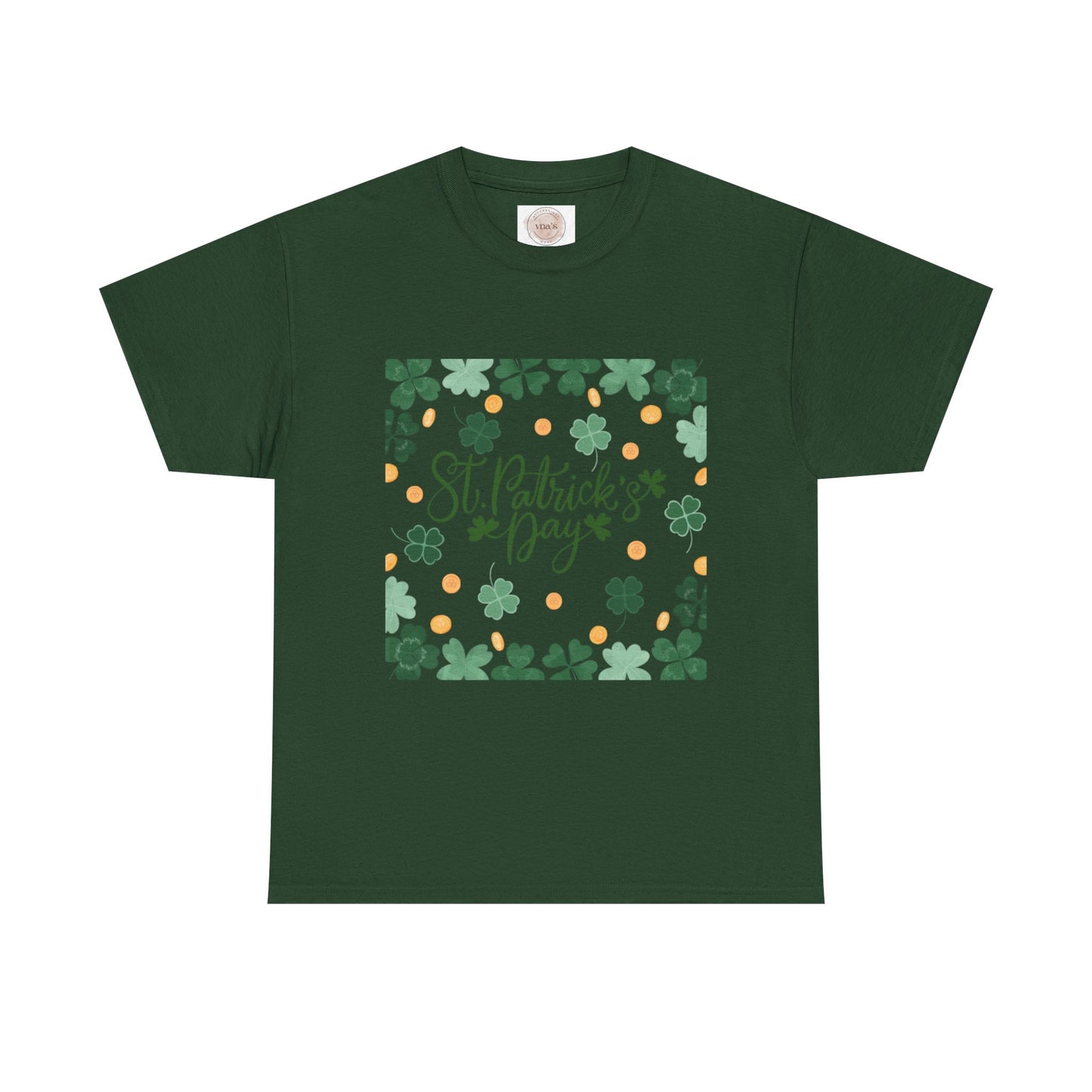 St. Patrick's Day Clover and Coin Celebration Tee - Cotton Unisex Graphic Tee