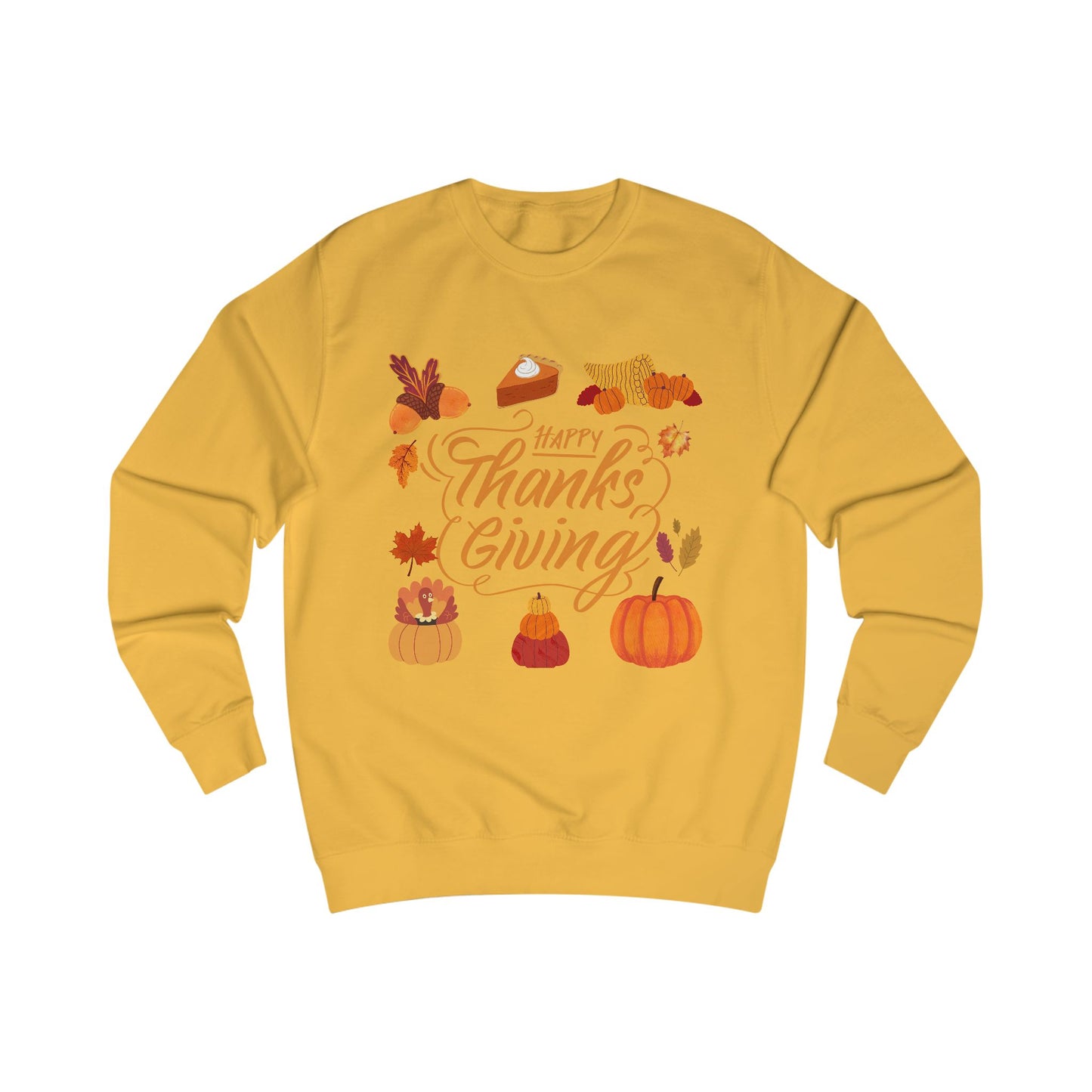 Happy Thanksgiving Sweatshirt — Cozy Holiday Turkey Sweater