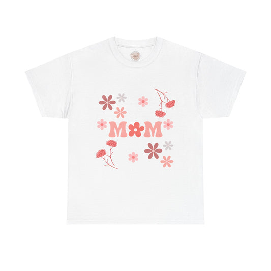 Bold Pink Mom Flower Design T-Shirt — Mother’s Day Gift