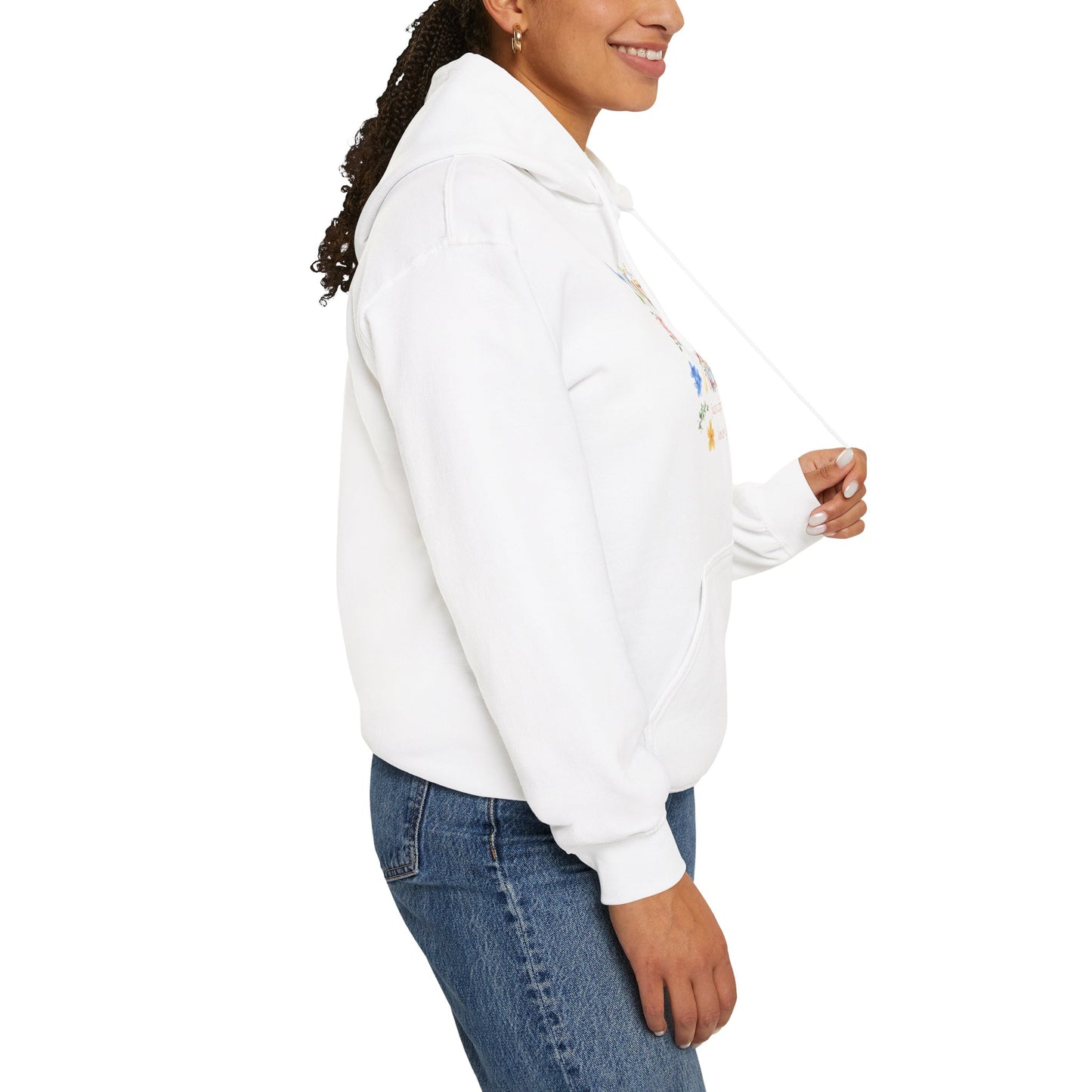 Just a Girl Who Loves God — Cross & Flower Hoodie