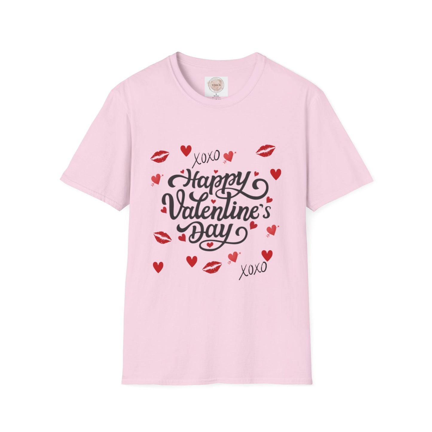 Valentine's Day Heart XOXO Design - Unisex Softstyle T-Shirt