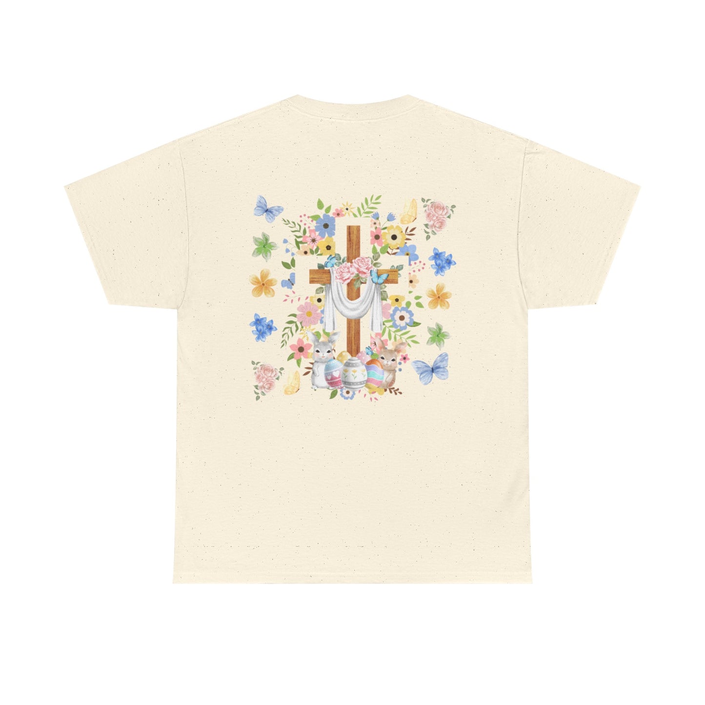 Just a Girl Who Loves God Cross & Flower T-Shirt — Christian Faith Tee