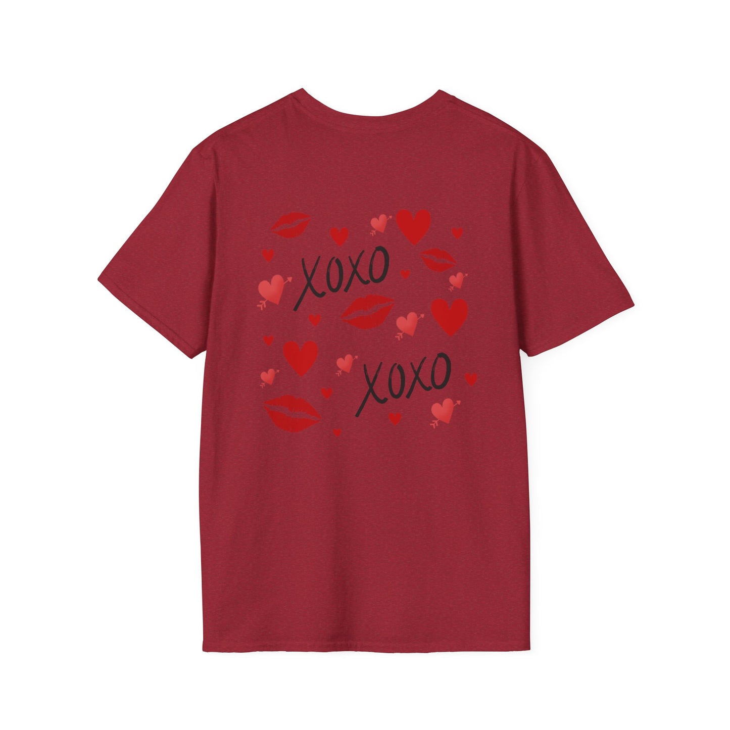 Valentine's Day Heart XOXO Design - Unisex Softstyle T-Shirt