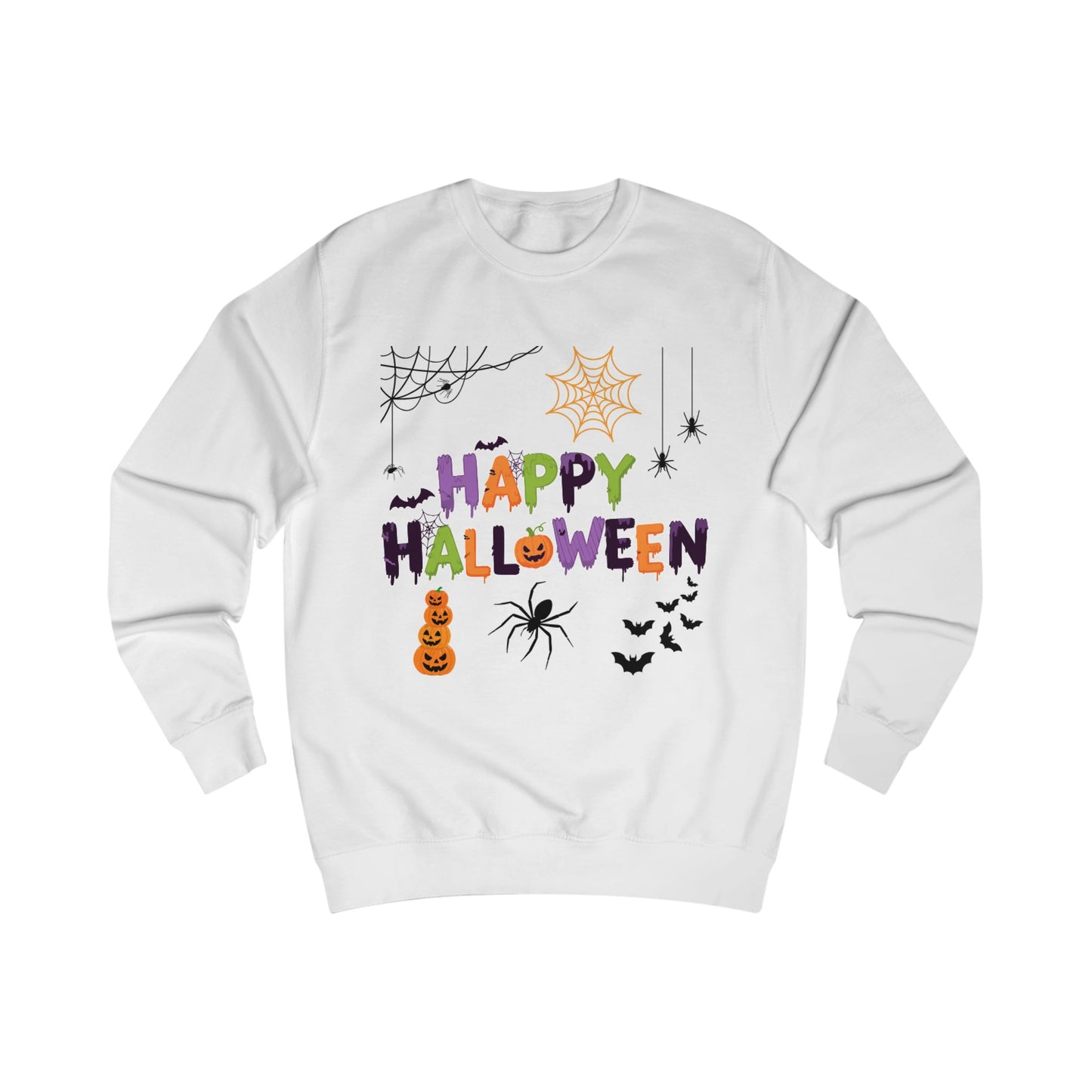 Happy Halloween Sweatshirt — Colorful Festive Halloween Sweater