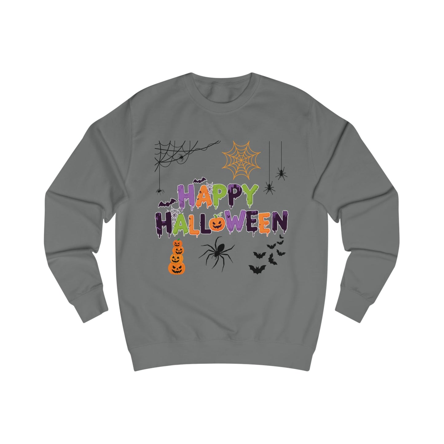Happy Halloween Sweatshirt — Colorful Festive Halloween Sweater