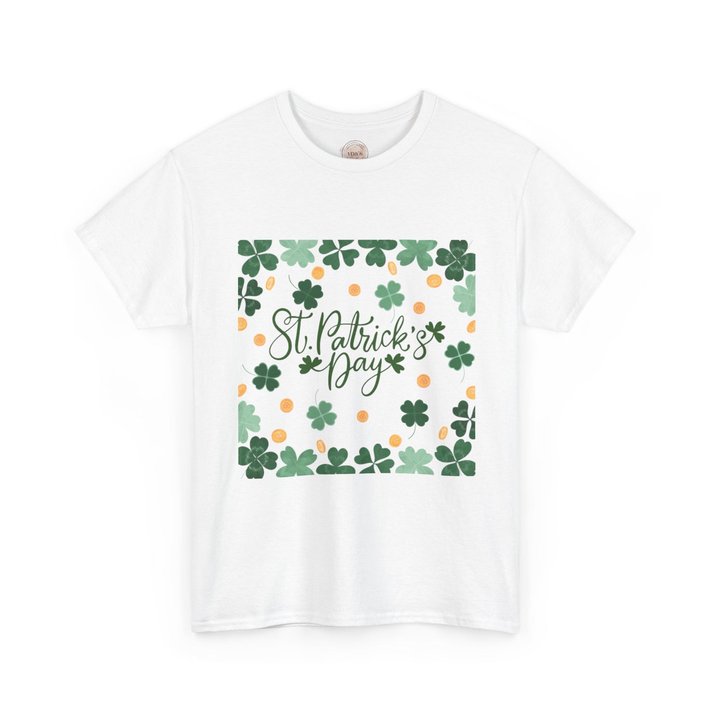 St. Patrick's Day Clover and Coin Celebration Tee - Cotton Unisex Graphic Tee