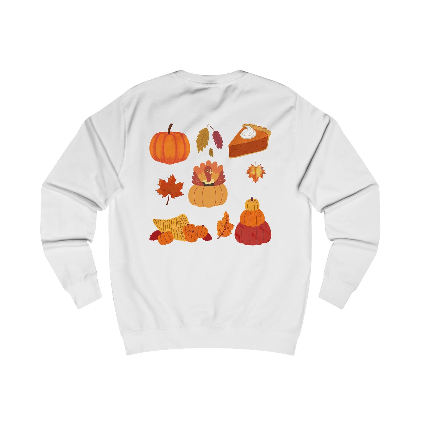Happy Thanksgiving Sweatshirt — Cozy Holiday Turkey Sweater
