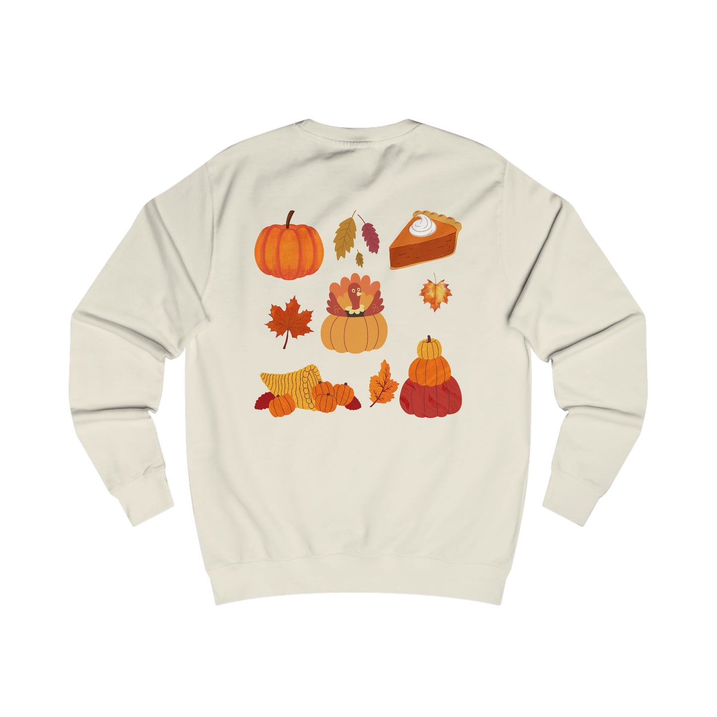 Happy Thanksgiving Sweatshirt — Cozy Holiday Turkey Sweater