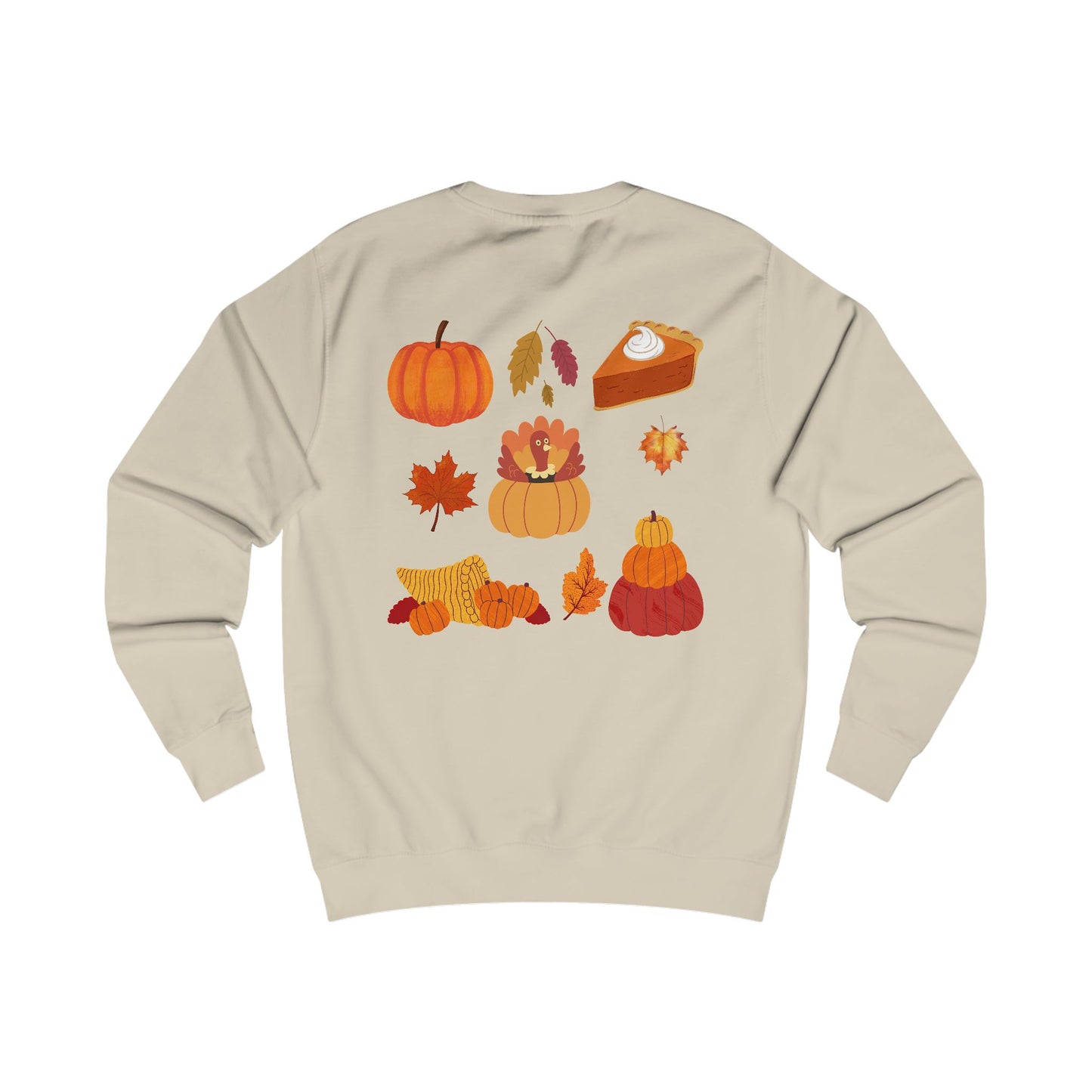 Happy Thanksgiving Sweatshirt — Cozy Holiday Turkey Sweater