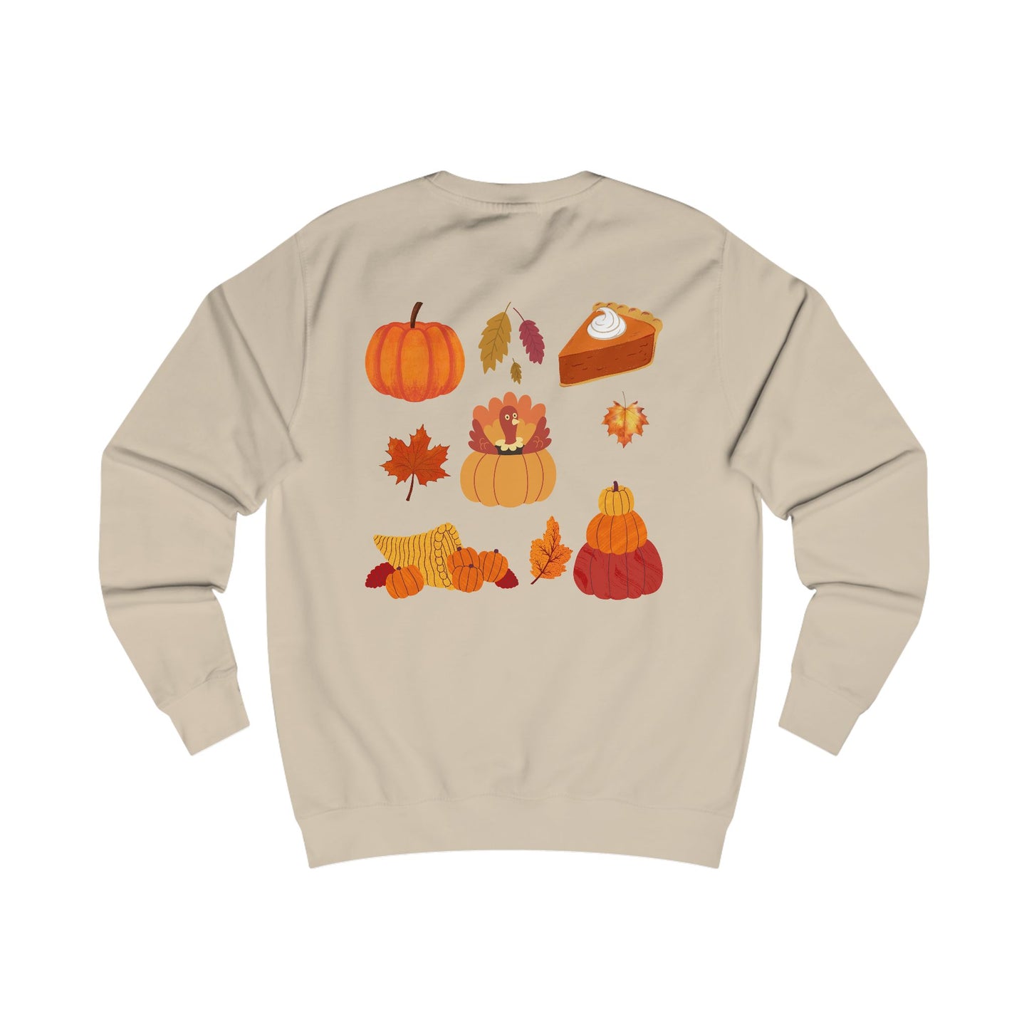 Happy Thanksgiving Sweatshirt — Cozy Holiday Turkey Sweater