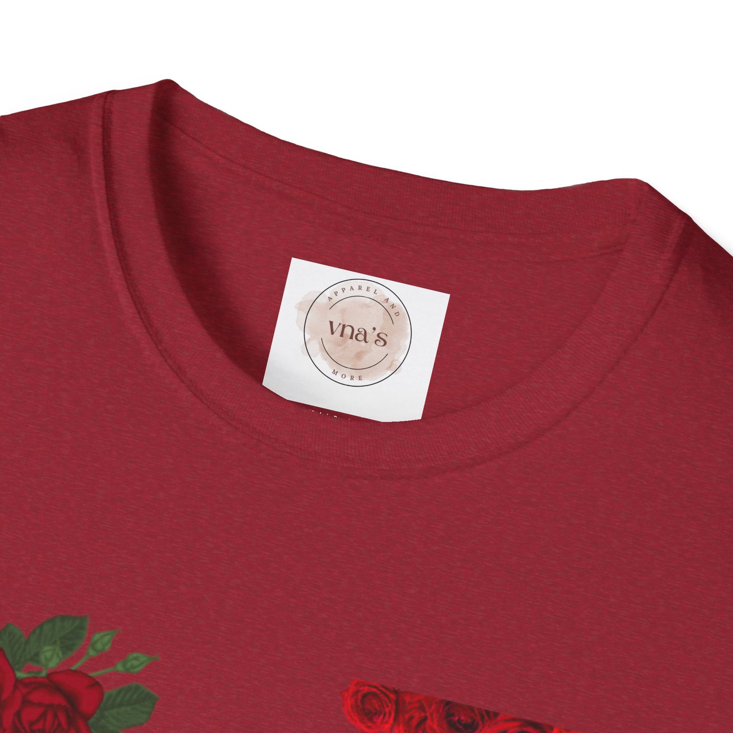 Valentine's Day Rose Design - Unisex Softstyle T-Shirt