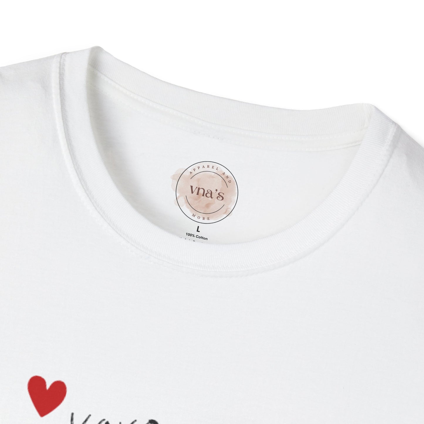 Valentine's Day Heart XOXO Design - Unisex Softstyle T-Shirt