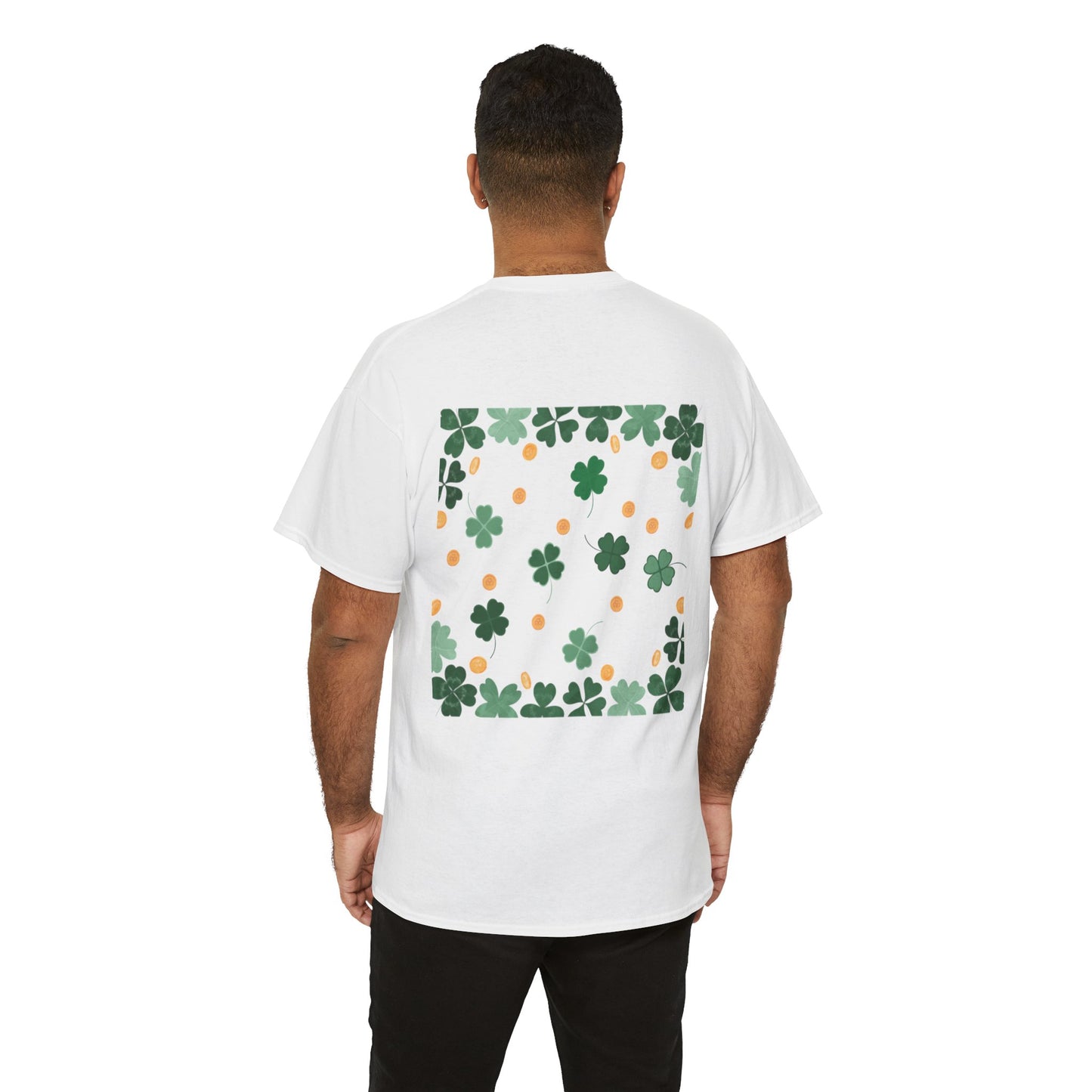 St. Patrick's Day Clover and Coin Celebration Tee - Cotton Unisex Graphic Tee