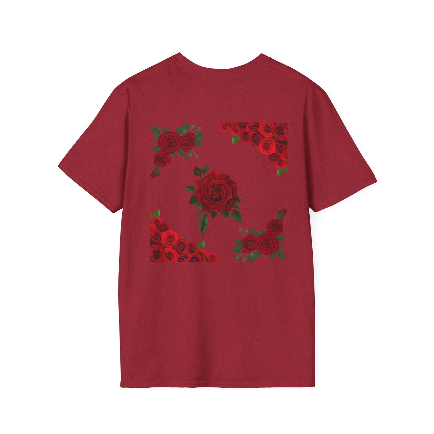 Valentine's Day Rose Design - Unisex Softstyle T-Shirt