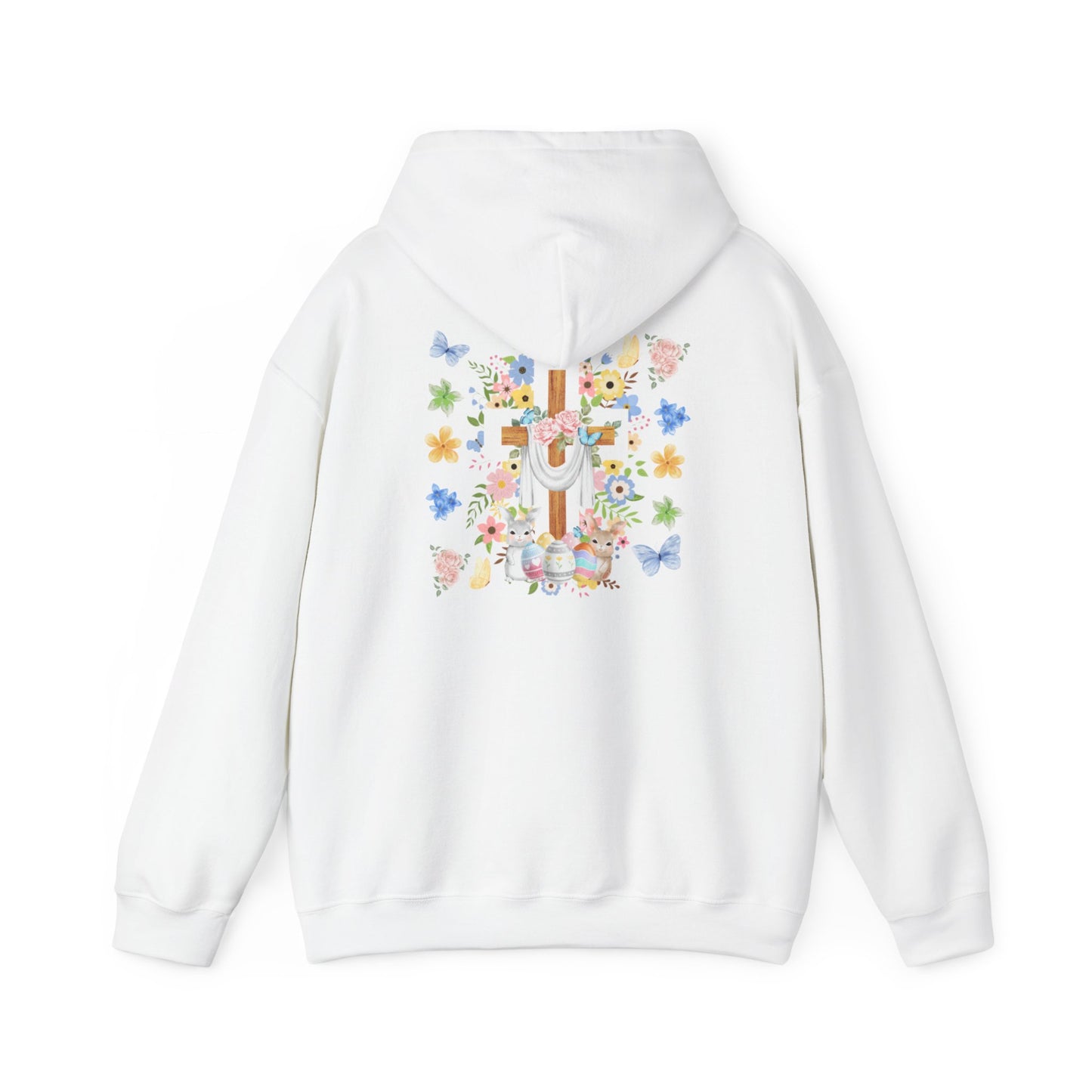 Just a Girl Who Loves God — Cross & Flower Hoodie