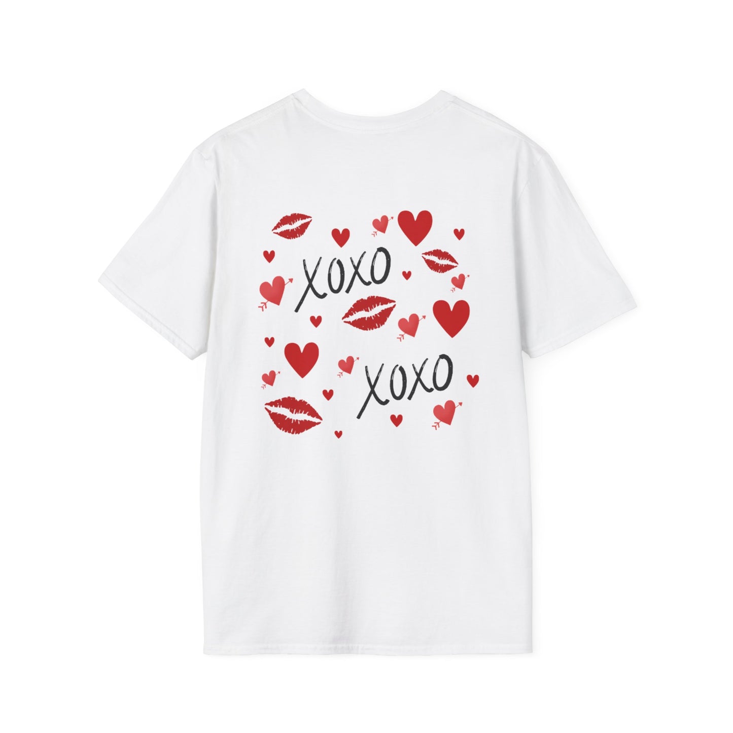 Valentine's Day Heart XOXO Design - Unisex Softstyle T-Shirt