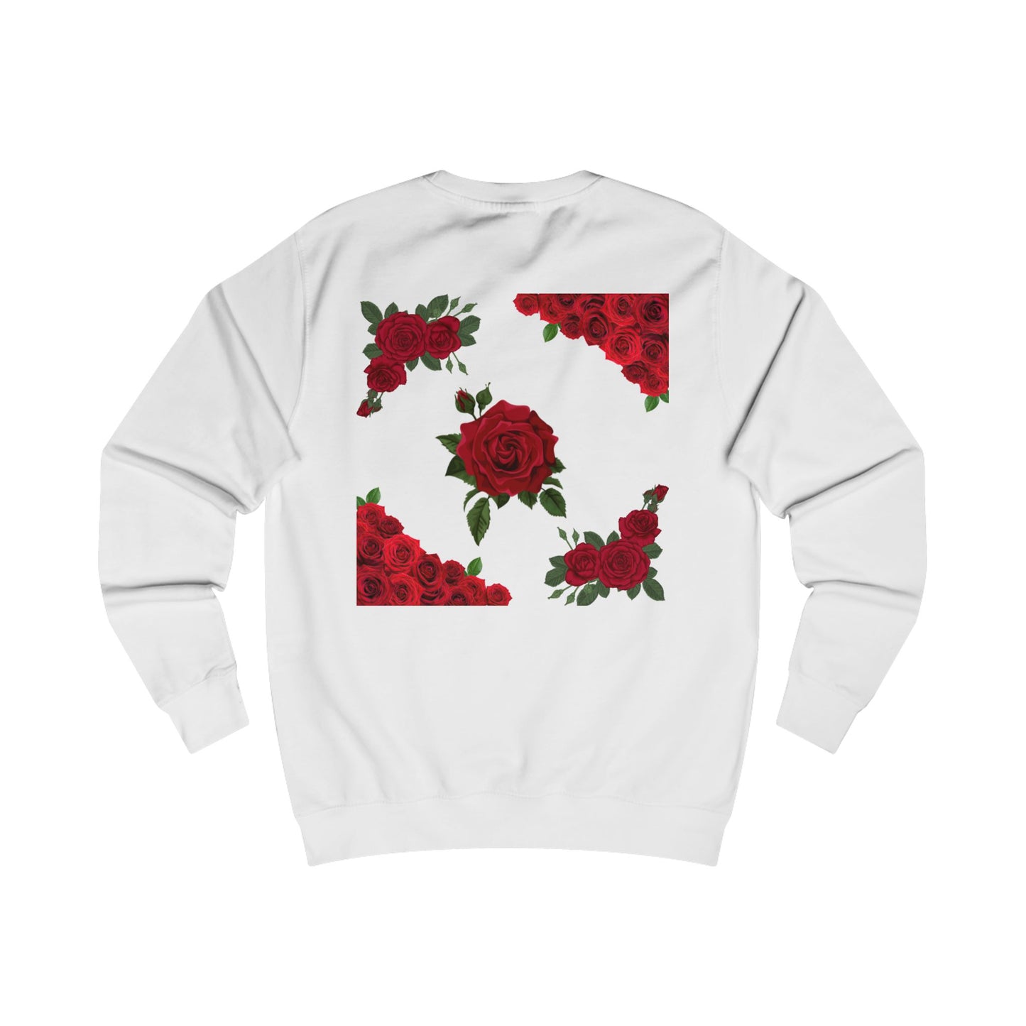 Valentine's Day Sweatshirt — Fun Romantic Rose Graphic Pullover